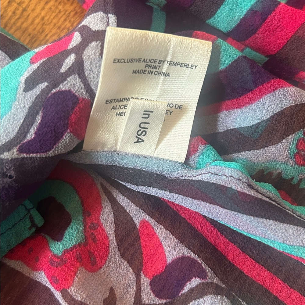 Alice By Temperley Floral Blouse Size 4 - Picture 6 of 8